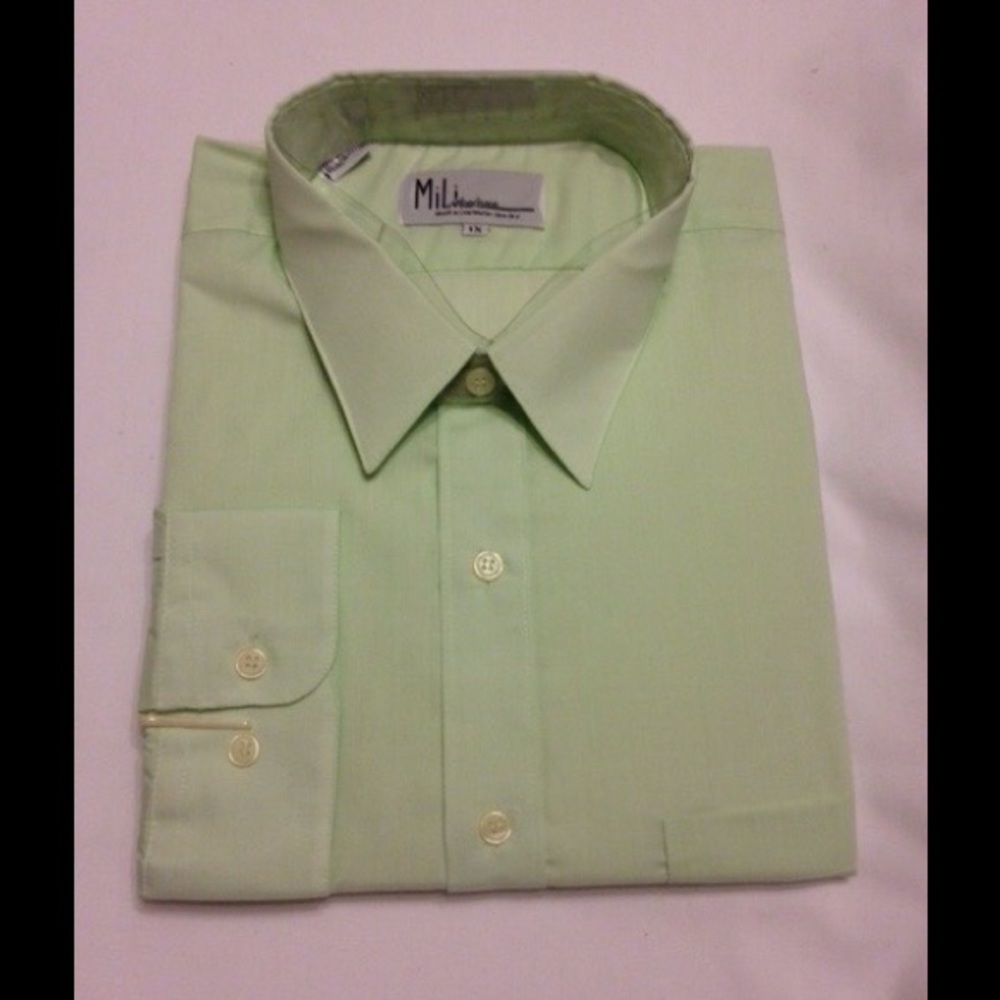 Men's Mint Green Dress Shirt