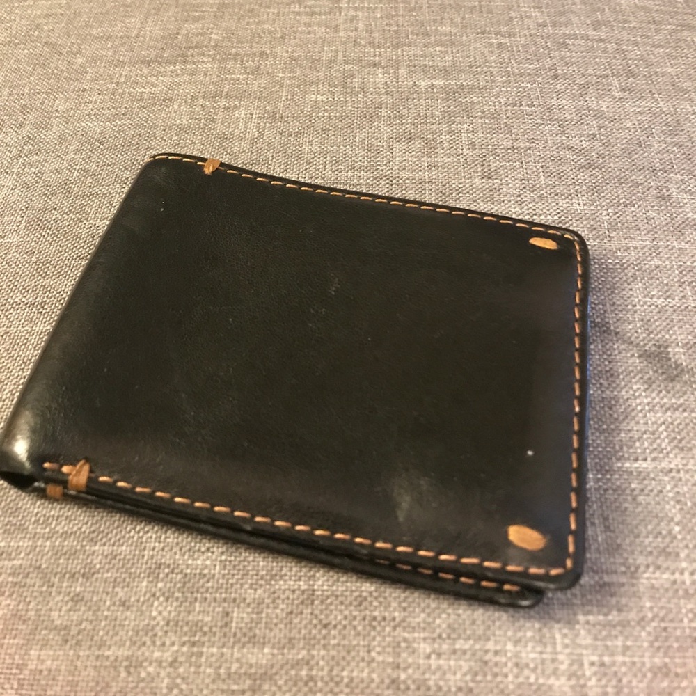 Banana republic dark genuine leather wallet