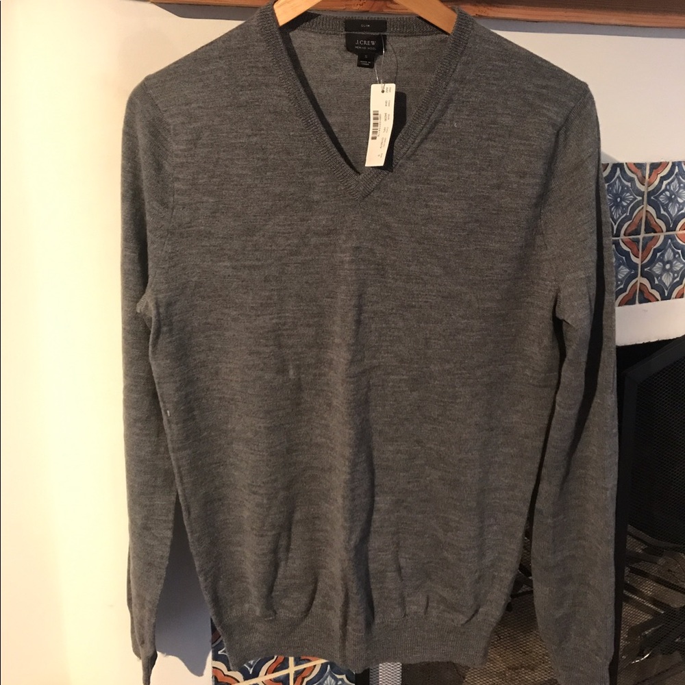 JCrew men's slim fit merino sweater