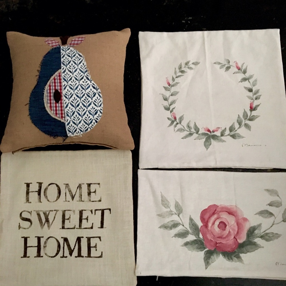 Eastern Accents Pillow covers- Hand Painted!
