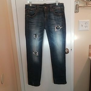 Vigoss Studio straight leg distressed jean