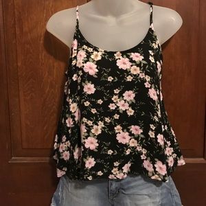 American Eagle Cropped Open Back Tank