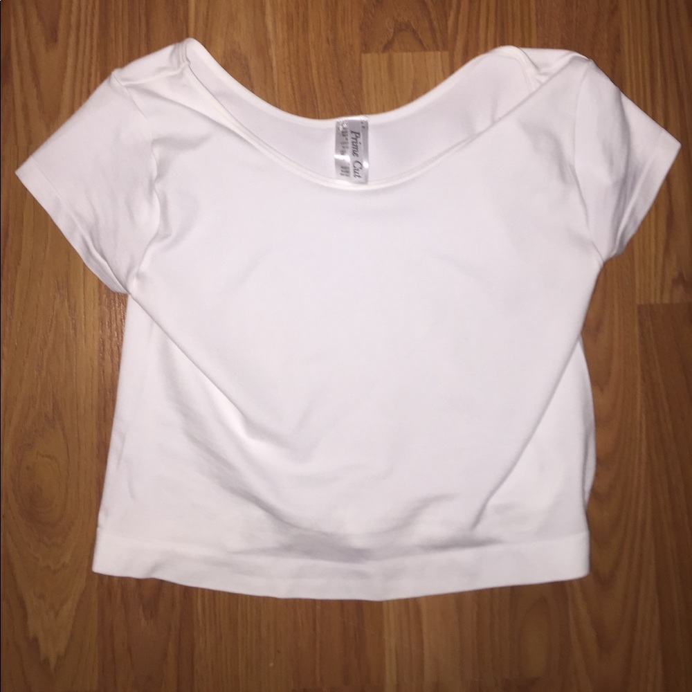 White crop top