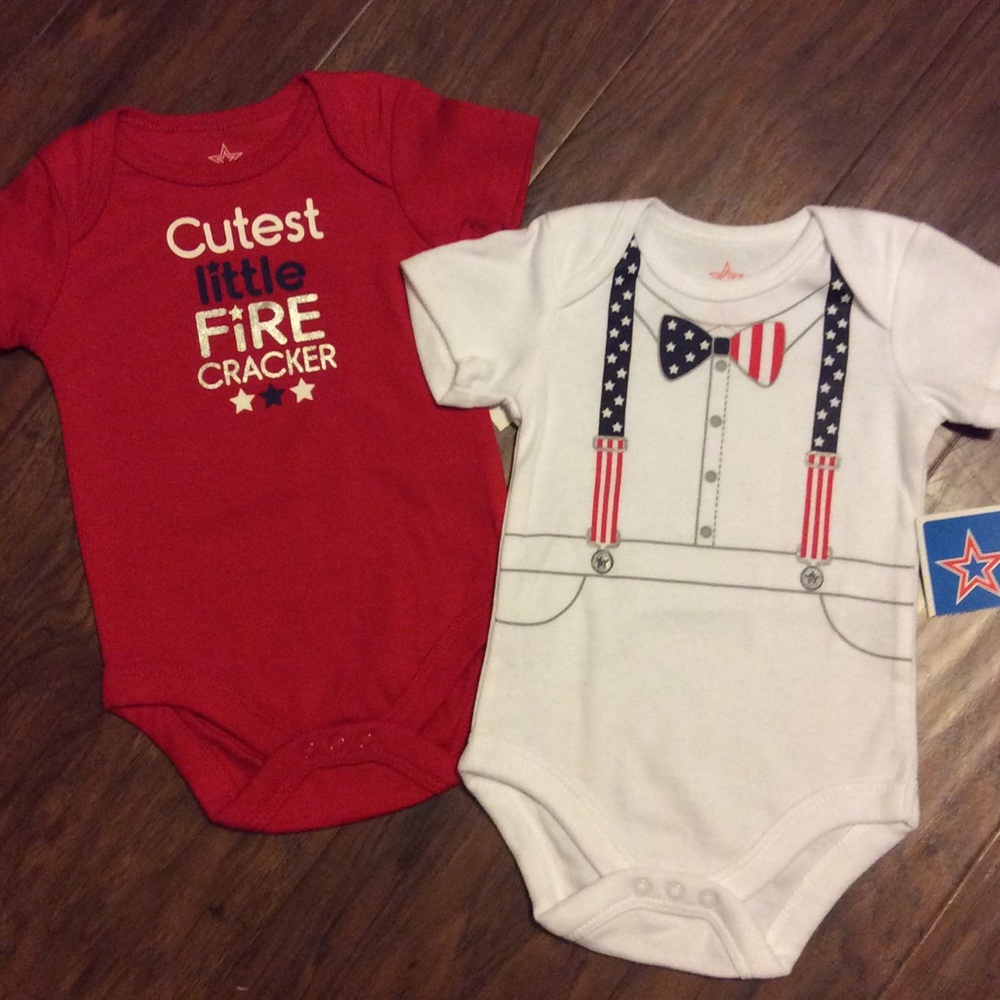 NWT *4th Of July* Onesies--2-Pack!