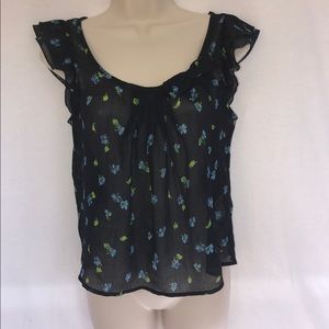 Hollister Navy blue blouse