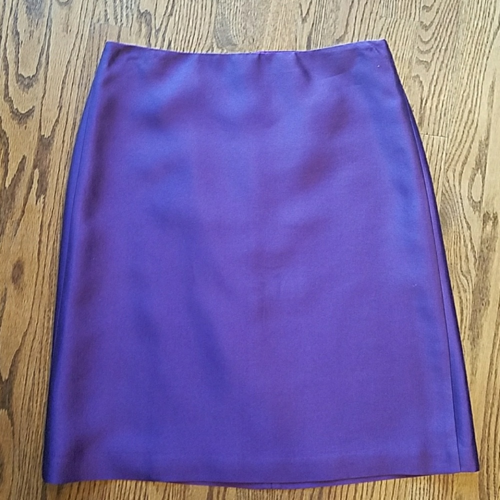 J.Crew Purple silk skirt