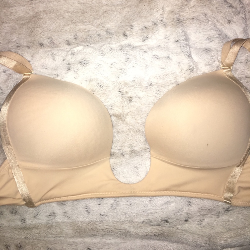 Plunging Nude Bra