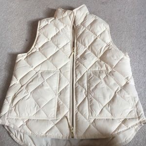 J crew cream vest