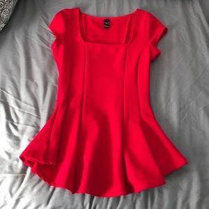 Red peplum