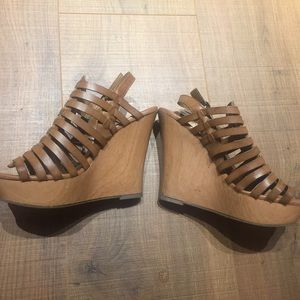 Mossimo Supply Co. Strappy Tan Wedges ✨