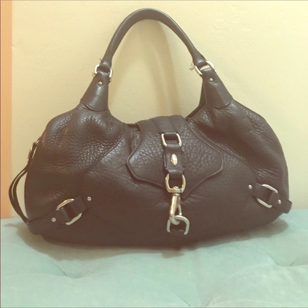 🔵SALE Cole Haan Black Pebbled Leather hobo bag