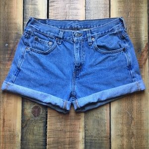 Levi's High-Waisted Denim Shorts