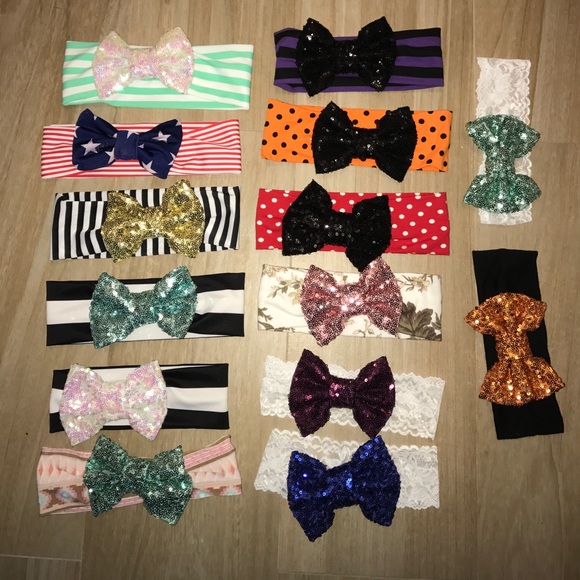 Shelby Chic Sparkle Bow Headbands - Picture 2 of 2