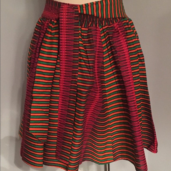 Short African Print Skirts - Picture 2 of 2