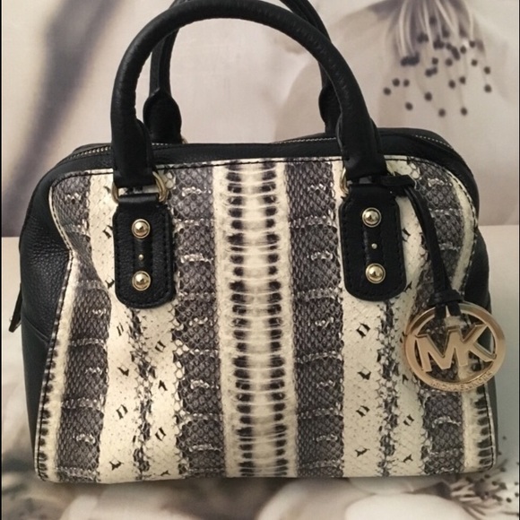 Michael Kors | Bags | Michael Kors Snake Skin Print Satchel | Poshmark