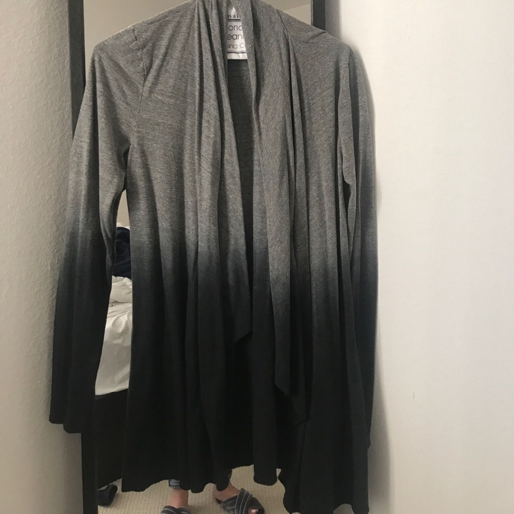 Two tone light weight cardigan