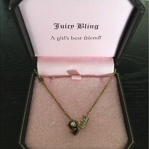 Juicy Couture Vintage Rose Gold Wish Necklace