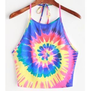 Tie Dye Halter Top