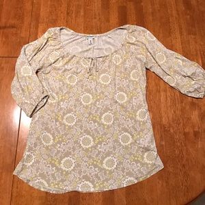 Old Navy blouse with tie scoop neck