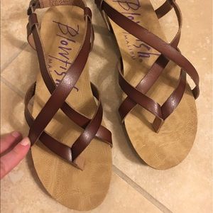 Brand new Blowfish brand brown flat sandals