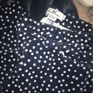 Vineyard Vines Polka Dot Corduroy Pants Navy