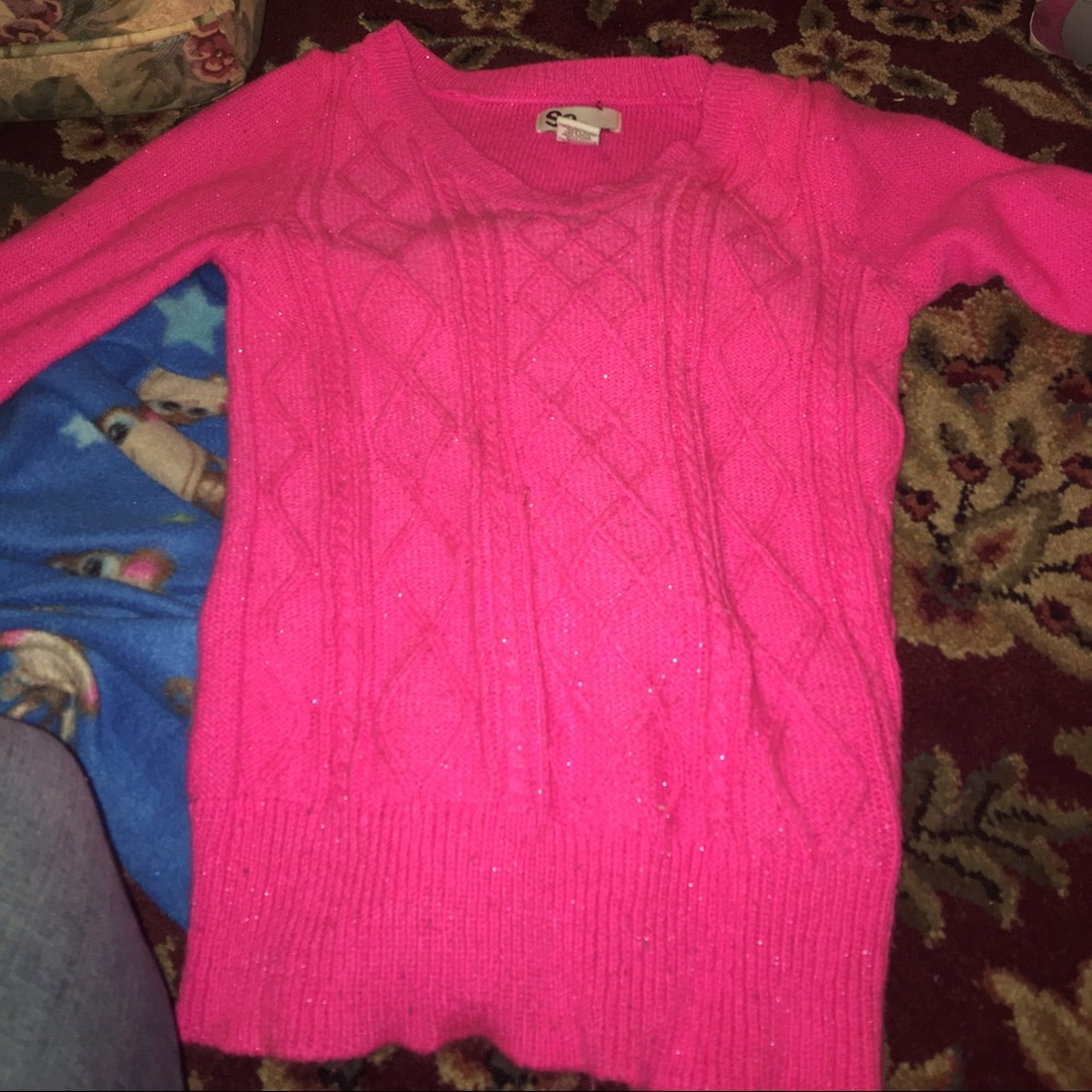 Hot pink so sweater