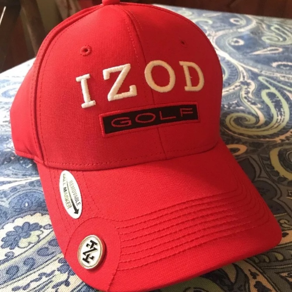 NWT men's Izod golf hat cap with ball marker