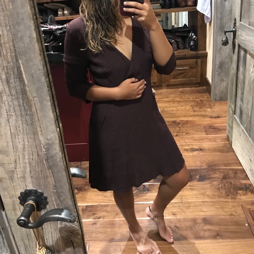 Urban Outfitters Purple polka dot dress