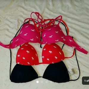 Hollister and A&F swim top