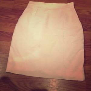 White pencil skirt