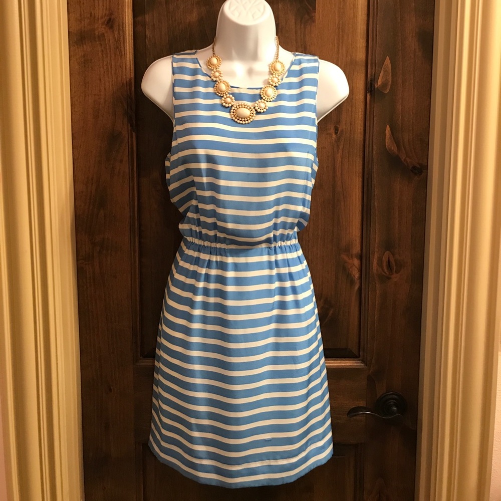 J.Crew Silk Striped Dress ✂️ Flash Sale