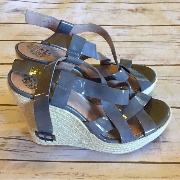 NWOT Vince Camuto Patent Leather Wedges - Picture 3 of 7