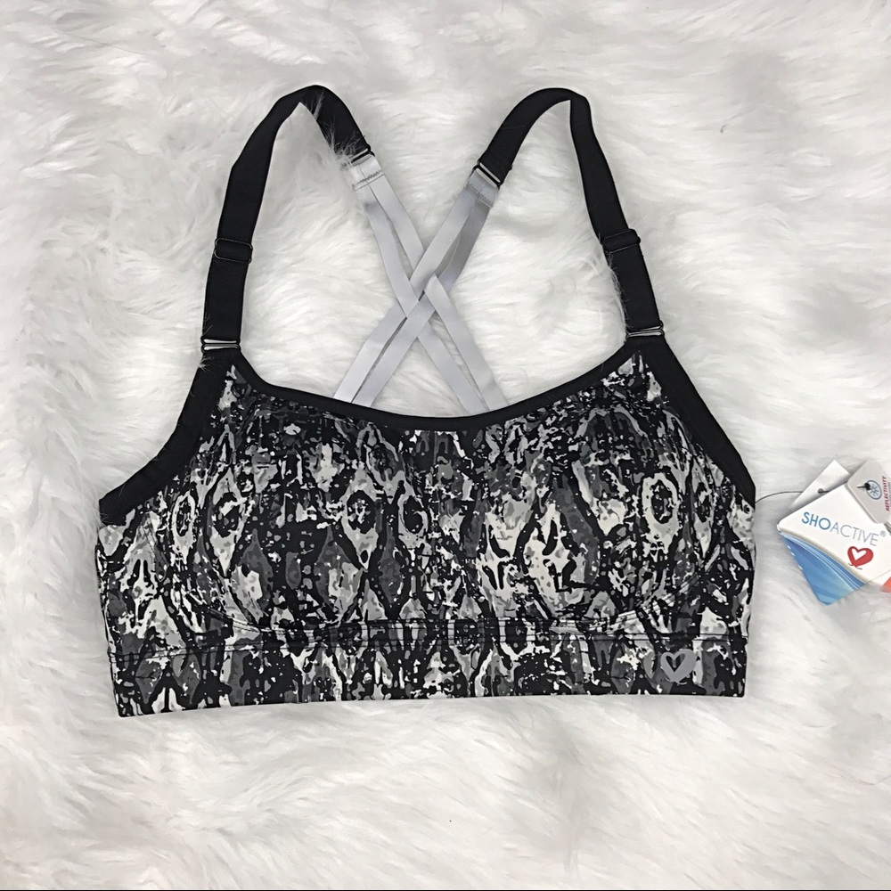 Reflective sports bra