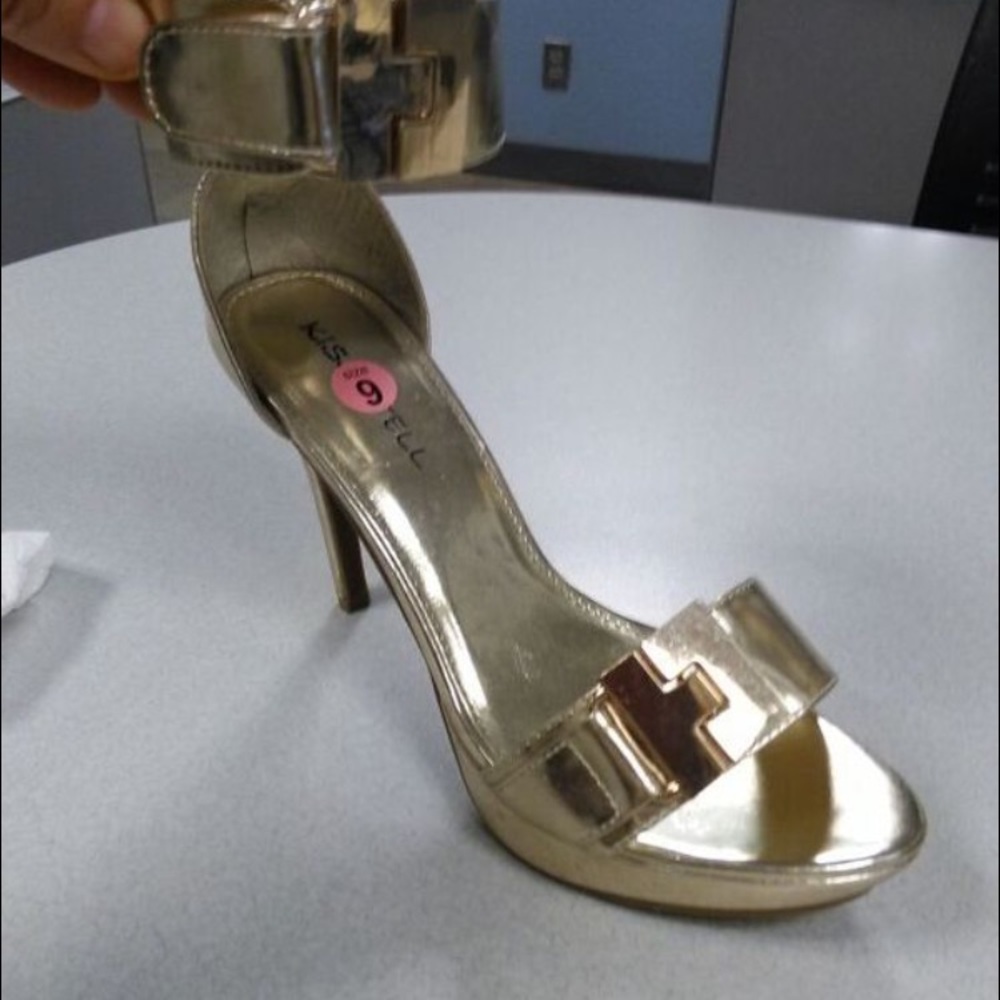 Gold sandals
