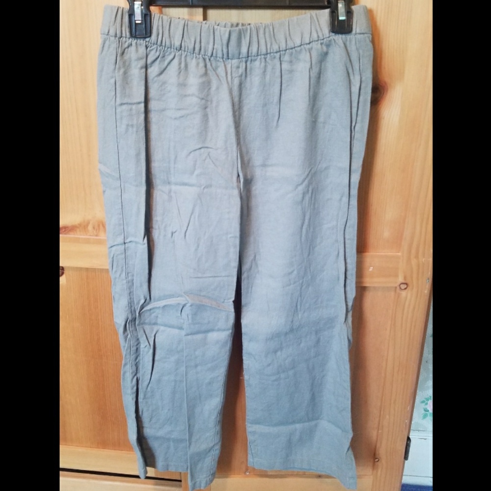 XS Petite beachy linen pants