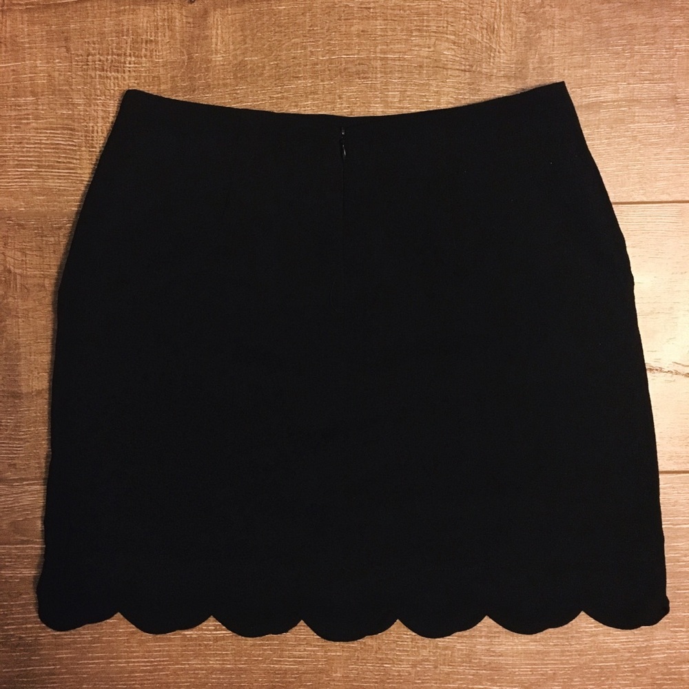 SOLD Black Scallop Skirt - Picture 5 of 7