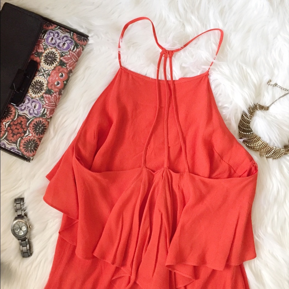 Gianni Bini Blood Orange Sleeveless Top