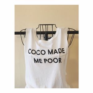 'Coco Made Me Poor' Muscle Tee