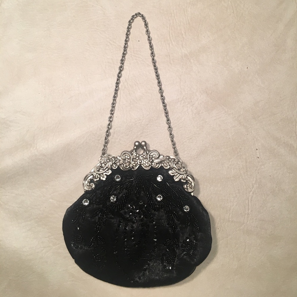 Small Black and Silver Clutch