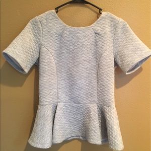 ❌ SOLD ❌  Grey Peplum Top (Medium)