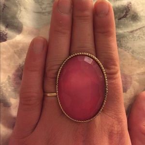 Pink and Gold 💍 Statement Ring