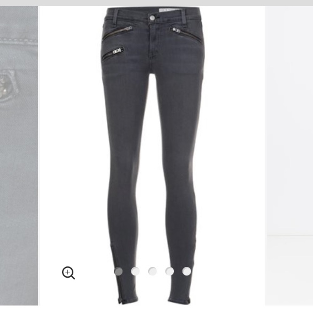 Rag & bone Zipper skinny jeans