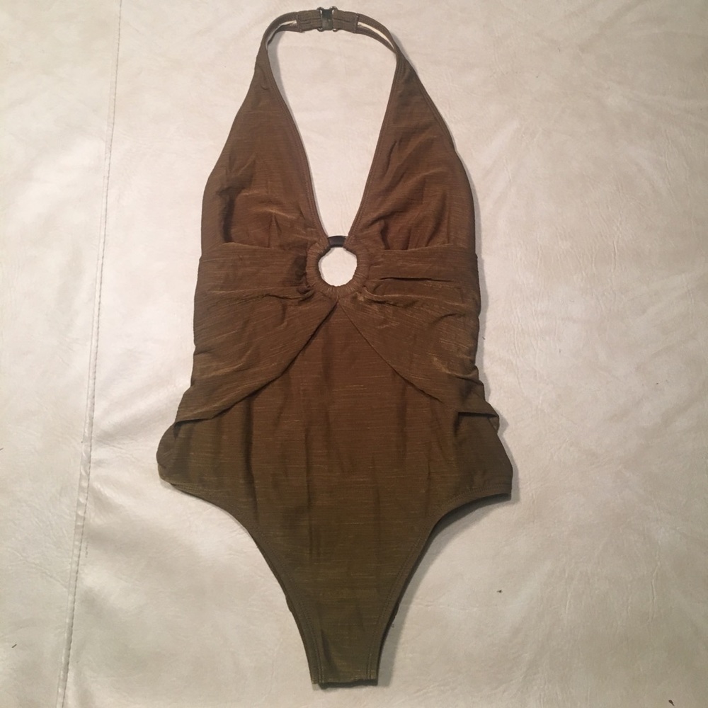 Tommy Bahama Brown/Green/Gold One Piece