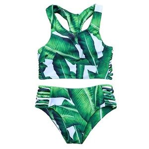 Tropical Leaf Bikini - Brand new, never worn!