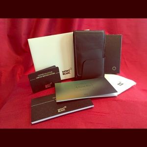 Rare MONTBLANC Writers Ed. Wallet/Notepad G.B.SHAW
