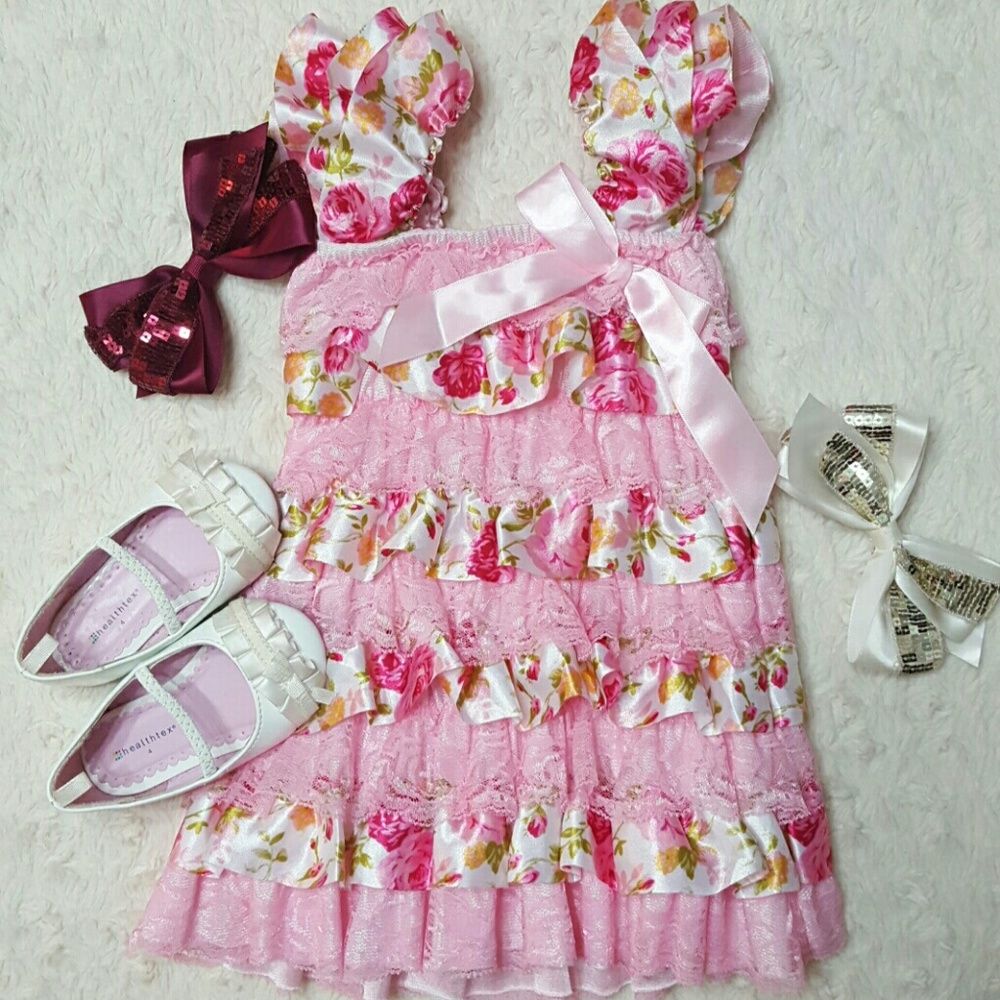 🌹Pretty pink, baby girls dress!