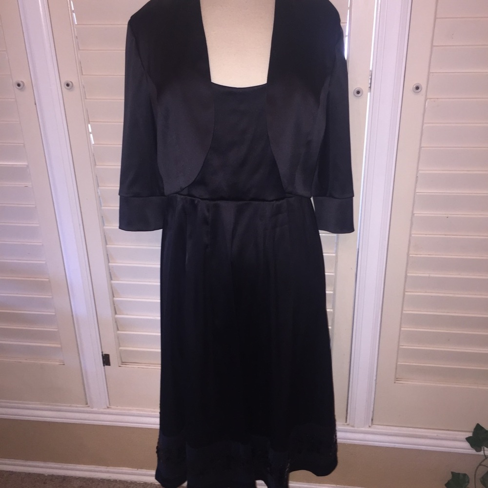 Black Cocktail Dress with Jacket