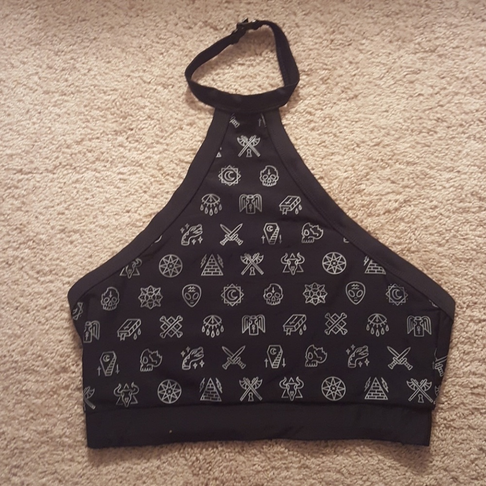 DISTURBIA Esoteric Swim Top XL