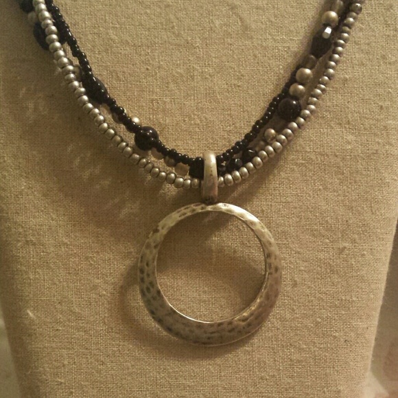 Layered necklace with removable pendant - Picture 1 of 4