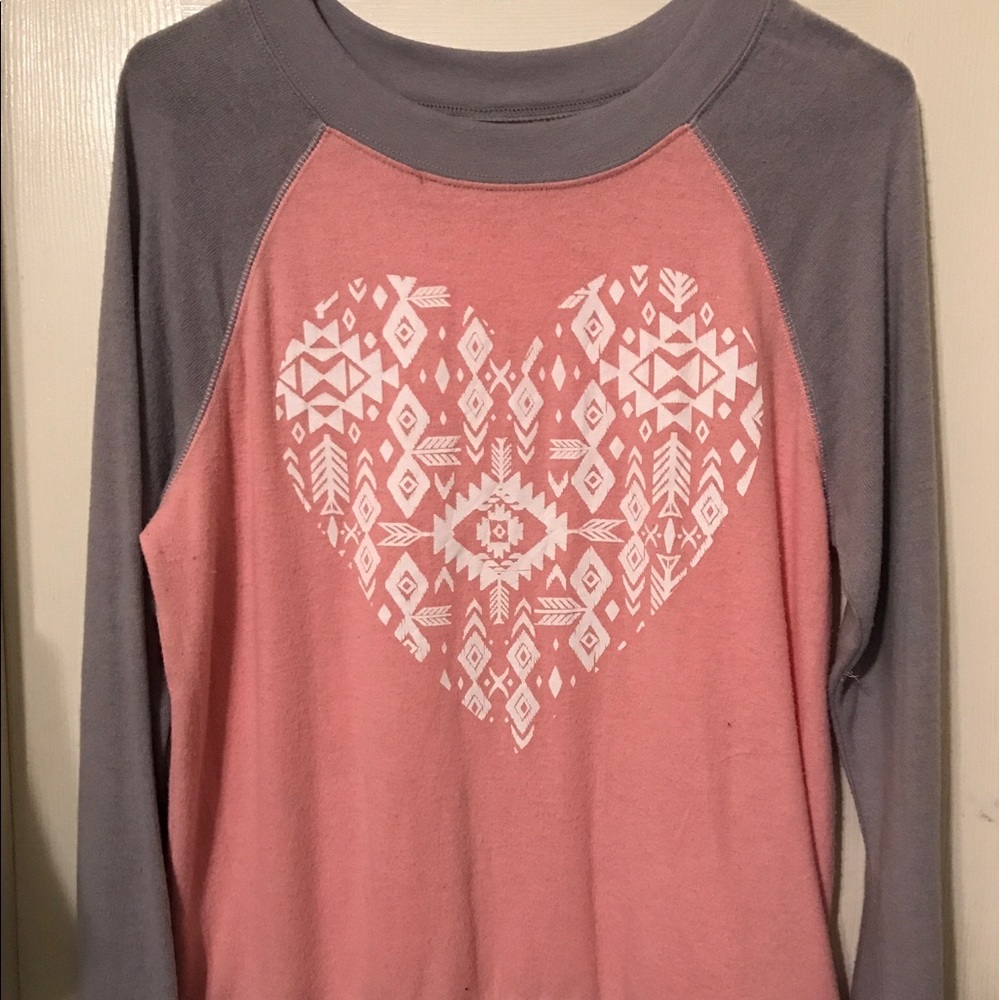 LS heart thin sweater♦️